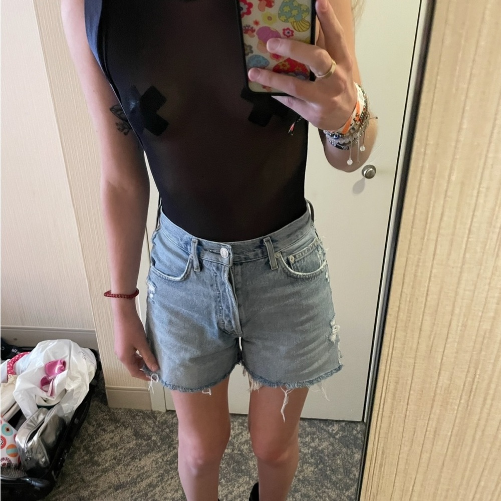 Skims Mesh High Neck Sheer Black Bodysuit